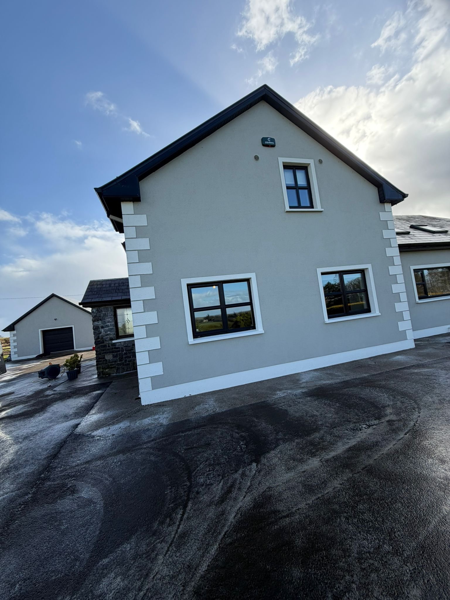 Clean driveway after professional pressure washing in Galway