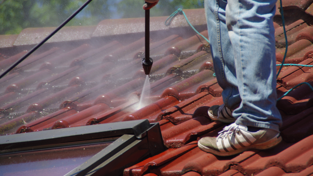Roof cleaning and moss removal in Castlebar and Westport